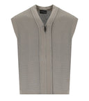 Emporio Armani Moon Rock Sleeveless Cardigan