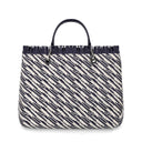 Emporio Armani Myea Blue Aqnd White Medium Shopping Bag