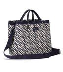 Emporio Armani Myea Blue Aqnd White Medium Shopping Bag