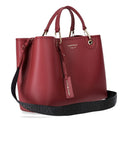 Emporio Armani Myea Burgundy Shopping Bag