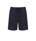 Emporio Armani Navy Blue Monogram Bermuda Shorts