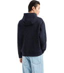 Emporio Armani Navy Blue Monogram Hoodie