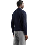 Emporio Armani Navy Blue Ribed Cardigan