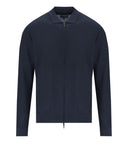 Emporio Armani Navy Blue Ribed Cardigan