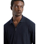 Emporio Armani Navy Blue Ribed Cardigan