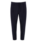 Pantaloni di miscela blu emporio armani blu navy