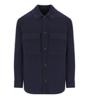 Emporio Armani Chaqueta de lana azul marina