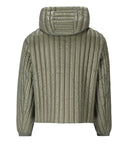 Emporio Armani Sage verde con cappuccio giù