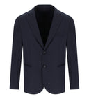 Emporio Armani Travel Essential Blue Single Breasted Giacca