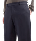 Emporio Armani Travel Essential Navy Blue Trousers