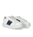 Emporio Armani White and Blue Sneaker