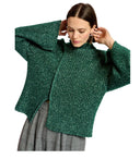 Essentiel Antwerp Clever Melange Green Turtleneck Jumper