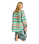 Essentiel Antwerp Daydream Green Pink Overshirt
