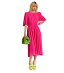 Essentiel Antwerp Dazzers Fuchsia Midi Dress