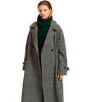 Essentiel Antwerp Economist Black And White Oversize Coat