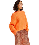Essentiel Antwerp Egypt Orange Crewneck Jumper