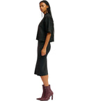 Essentiel Antwerp Elevate Black Midi Skirt