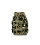 Essentiel Antwerp codificata Kaki Green Bucket Bag