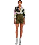 Essentiel Antwerp Faint Military Green Shorts