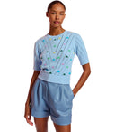Essentiel Antwerp Fare Light Blue Knitted Top