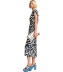 Essentiel Antwerp Fayola Navy Blue Midi Dress