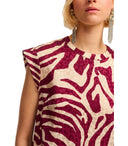 Essentiel Antwerp Feebee Burgundy Top