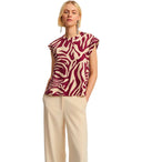 Essentiel Antwerp Feebee Burgundy Top