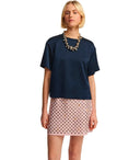 Essentiel Antwerpen Fennikel Navy Blue Top