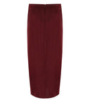 Essentiel Antwerp Fondue Burgundy Midi Skirt