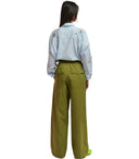 Essentiel Antwerp Fopy Khaki Green Cargo Trousers