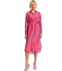 Essentiel Antwerp Foxglove Fuchsia Shirt Dress