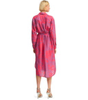 Essentiel Antwerp Foxglove Fuchsia Shirt Dress