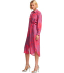 Essentiel Antwerp Foxglove Fuchsia Shirt Dress