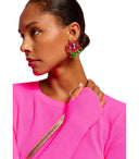 Essentiel Antwerp Framboise Purple Earrings