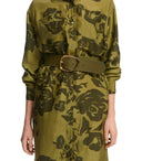 Essentiel Antwerp Frescal Khaki Green Belt