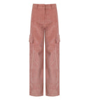 Pantalones de carga rosa de gazou gazou de essentiel
