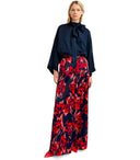 Essentiel Antwerp Gazpacho Blue And Red Wide Leg Trousers