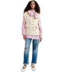 Essentiel Antwerp Geologic Cream Vest