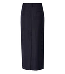 Essentiel Antwerp Glossary Navy Blue Midi Skirt