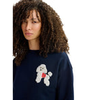 Essentiel Antwerp Goggy Navy Blue Sweatshirt