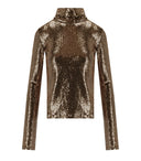 بلوزة بياقة مدورة من Essentiel Antwerp Gold Geaker