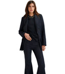 Essentiel Antwerpen Graffiti2 Black Double Breasted Blazer