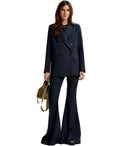 Essentiel Antwerpen Graffiti2 Black Double Breasted Blazer