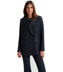 Essentiel Antwerpen Graffiti2 Black Double Breasted Blazer