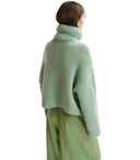 Essentiel Antwerp Griffin Green Turtleneck Jumper