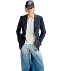 Essentiel Antwerp Haisies Dark Blue Single Breasted Jacket