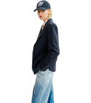 Essentiel Antwerp Haisies Dark Blue Single Breasted Jacket