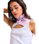 Essentiel Antwerp Handana Lilac Foulard Buff