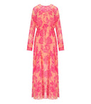 Essentiel Antwerp Hardware Pink Floral Long Dress