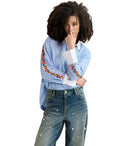 Essentiel Antwerp Harkle High Blue Shirt